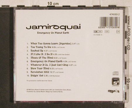 Jamiroquai: Emergency on Planet Earth, Sony(), A, 1993 - CD - 82902 - 7,50 Euro