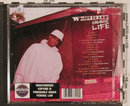 Webbie: Savage Life,Promo, FS-New, Warner(), US, co, 2005 - CD - 82941 - 6,00 Euro