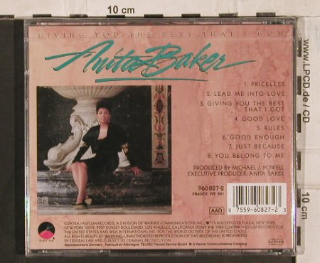 Baker,Anita: Giving You  The Best That I Got, Elektra(), D, FS-New, 1988 - CD - 83715 - 10,00 Euro