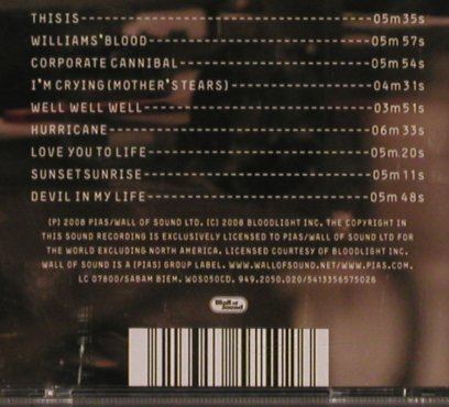 Jones,Grace: Hurricane, Wall Of Sound(), EU, 2008 - CD - 83773 - 10,00 Euro