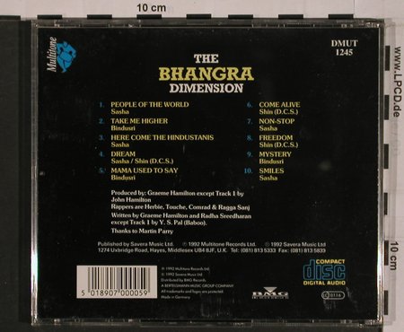 Bhangra Dimension: A Bhangra and Ragga Fusion, Multitone(DMUT), , 1992 - CD - 84078 - 10,00 Euro