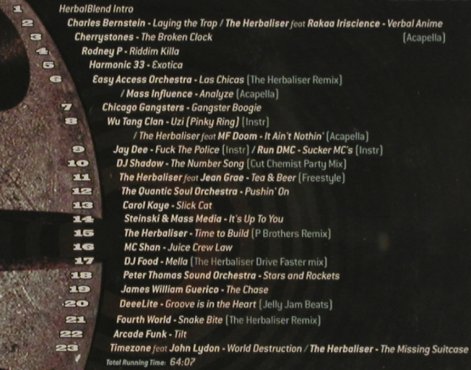 Herbaliser: Herbal Blend, V.A., Ninja Tune, UK, 2003 Typ: CD Best.-Nr.: 84232 Preis: 11,50 Euro