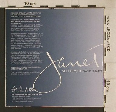 Jackson,Janet: All For You(radioEd),1Tr.Promo,Digi, Virgin(), EU, 01 - CD5inch - 90350 - 5,00 Euro