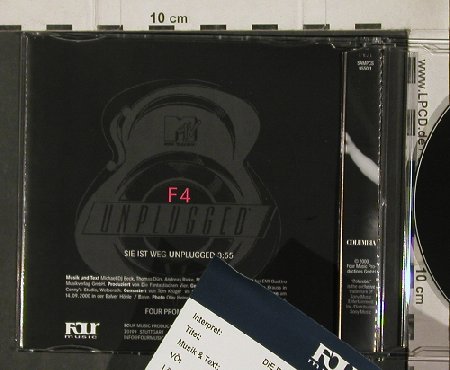 Fantastischen Vier: Sie Ist Weg*1,unplugged,Promo, Columb.(), A, Facts, 00 - CD5inch - 90765 - 5,00 Euro