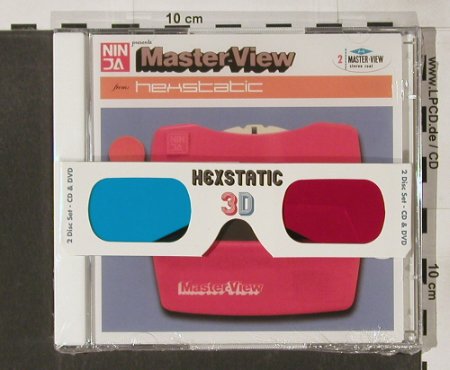 Hexstatic-V.A.: Master-View, 3-d Brille, FS-New, Ninja Tune (ZEN 92), , 2004 Typ: CD/DVD Best.-Nr.: 91537 Preis: 12,50 Euro