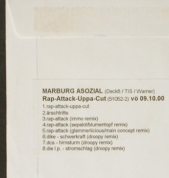 Marburg Asozial: Droopy Hitmachine Remixes,Promo,8Tr, Deck 8(51052-2), D, 2000 - CD - 93019 - 5,00 Euro