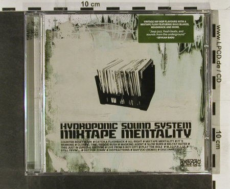 Hydrophonic Sound System: Mixtape Mentality, FS-New, Swedish Brandy Prod.(SBCD002), EU, 2005 - CD - 93293 - 12,50 Euro