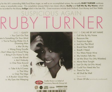 Turner,Ruby: Suspicious Again,Indigo Sess.96-98, Castle(), UK, FS-New, 2005 - 2CD - 93955 - 10,00 Euro