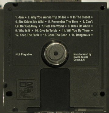 Jackson,Michael: Dangerous- mini disc !!!, DACD(920813 A), A,  - MD - 94028 - 10,00 Euro