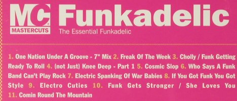 Funkadelic: Mastercuts Legends, FS-New, Mastercuts, UK, 2006 Typ: CD Best.-Nr.: 94048 Preis: 10,00 Euro