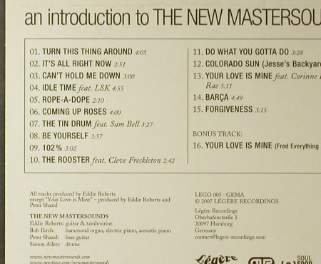 New Mastersounds,The: An Introduction To, Digi, Legere Recordings(LEGO 005), EU, 2007 - CD - 95891 - 10,00 Euro