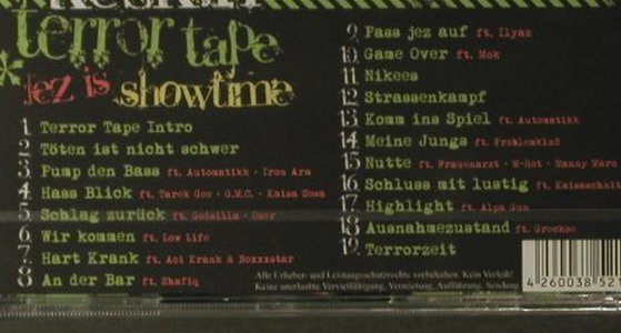 Keskin: Terror Tape, FS-New, Dead Game Rec. (DG002), , 2007 Typ: CD Best.-Nr.: 96072 Preis: 10,00 Euro