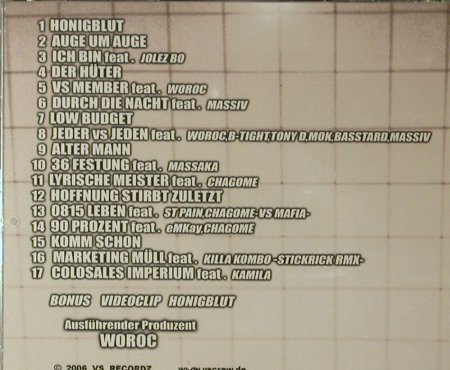 Colos: Honigblut, FS-New, VS Recordz(), , 2006 - CD - 96088 - 7,50 Euro