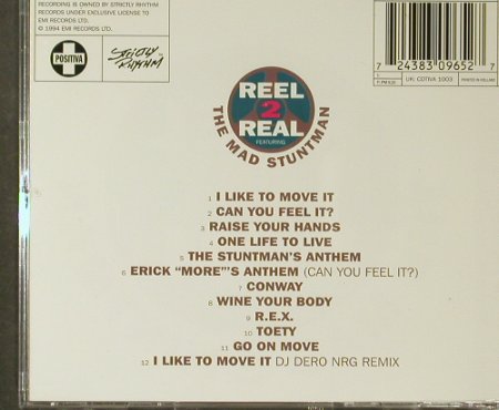 Real 2 Real Feat.Mad Stuntman: Move It!, Positiva(8 30965 2), NL, 1994 - CD - 96464 - 7,50 Euro