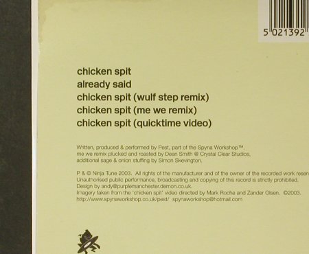 Pest: Chicken Spit*3/Already Said+video, Ninja Tune(ZEN CDS140), UK, 2003 - CD5inch - 96640 - 3,00 Euro