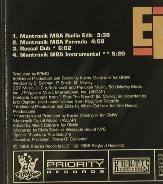Mantronik vs EpMD: Strictly Business*4, Priority(), D, 1998 - CD5inch - 97052 - 2,50 Euro