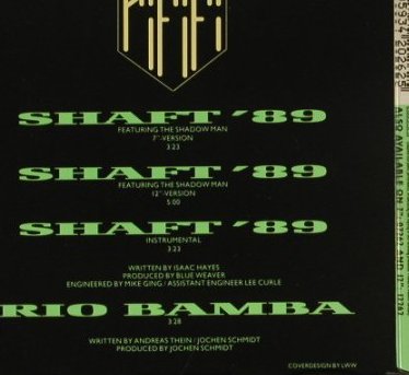 Rififi: (Theme From) Shaft'89*3+1, BCM(20262), D,  - CD5inch - 97292 - 3,00 Euro