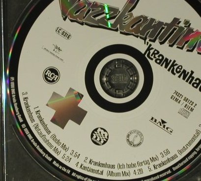 Jazzkantine: Krankenhaus*4+1, RCA, D, 1998 Typ: CD5" Best.-Nr.: 98848 Preis: 4,00 Euro
