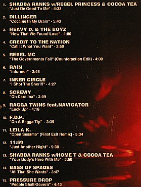 V.A.On A Ragga Tip: Shabba Ranks...Preasure Drop,15 Tr., Ultrapop(), D, 93 - CD - 54394 - 5,00 Euro
