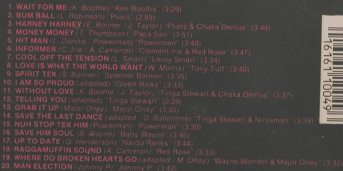 V.A.Pickout presents: The DJ's meets the Singers Vol.2, Sonic Sound(SON CD 0049), CDN, 1993 - CD - 62043 - 6,00 Euro