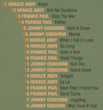 V.A.Triple Dons 1: Horace Andy,J.Osbourne,F.Paul, Smugg, UK, 03 Typ: CD Best.-Nr.: 64943 Preis: 7,50 Euro
