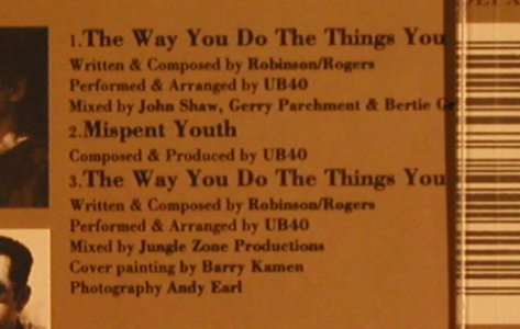 UB 40: The Way You Do The Things...*2+1, Virgin, UK, 91 Typ: CD5" Best.-Nr.: 65354 Preis: 3,00 Euro
