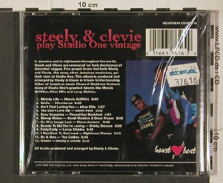 Steely & Clevie: Play Studio One Vintage, FS-New, Heartbeat(HB 116), CDN, 1992 - CD - 81291 - 10,00 Euro