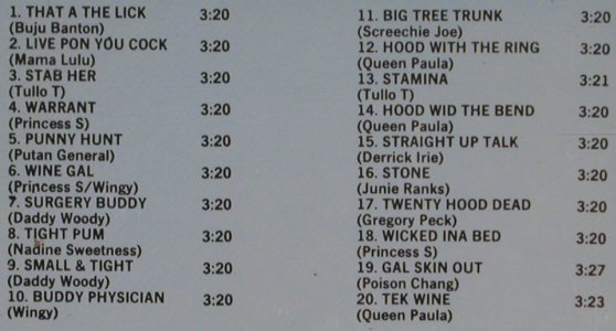 V.A.Sonic Sound presents: International Slackness, Sonic Sound (SON 0037), CDN, 1992 Typ: CD Best.-Nr.: 82570 Preis: 7,50 Euro