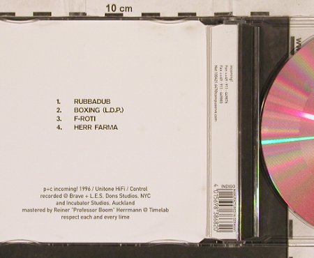 Unitone HiFi: Foxy Frotter, 4 Tr., Incoming! (inc!MC001), D, 1996 Typ: CD5" Best.-Nr.: 82840 Preis: 4,00 Euro