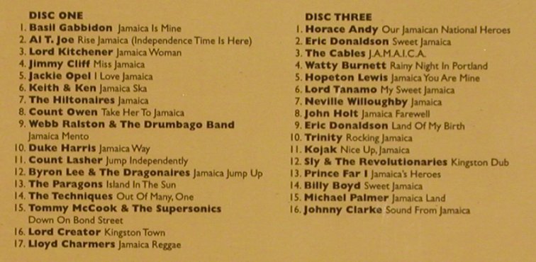 V.A.Trojan Jamaica Box Set: Lim.Ed, 50 Tr., FS-New, Trojan (TJETD199), EU, 2004 Typ: 3CD Best.-Nr.: 83801 Preis: 20,00 Euro
