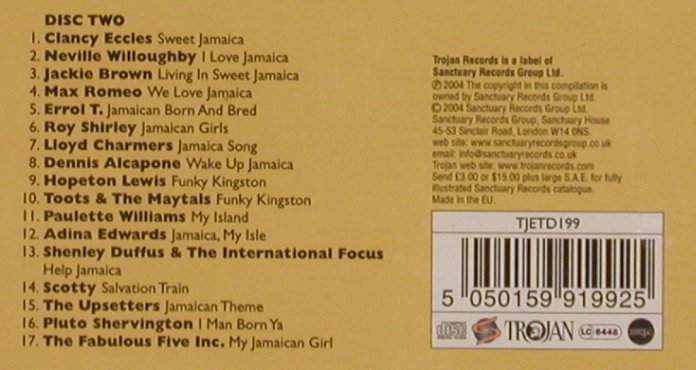 V.A.Trojan Jamaica Box Set: Lim.Ed, 50 Tr., FS-New, Trojan(TJETD199), EU, 2004 - 3CD - 83801 - 20,00 Euro