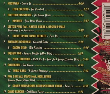 V.A.Caribbean Carnival: Krosfyah...David Rudder,15Tr.(Soca), Polymedia(), D, 1997 - CD - 84049 - 7,50 Euro
