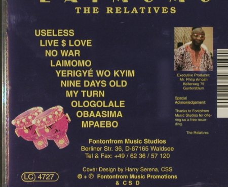 Laimomo: The Relatives, FonTonFrom Music Pr., D, 1996 Typ: CD Best.-Nr.: 84161 Preis: 10,00 Euro