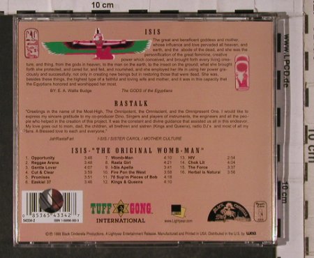 Sister Carol: Isis, Tuff Gong, US, co, 1999 Typ: CD Best.-Nr.: 84431 Preis: 7,50 Euro