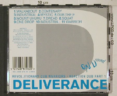 Revolutionary Dub Warrior: Reaction Dub Part 1: Deliverance, On-U (68), D, 1994 Typ: CD Best.-Nr.: 91219 Preis: 12,50 Euro