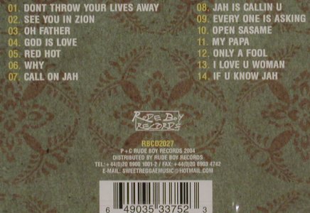 Luciano: Call on Jah, FS-New, Rude Boy, UK, 2004 Typ: CD Best.-Nr.: 92176 Preis: 10,00 Euro