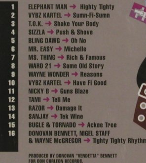 V.A.Greensleeves Rhythm Album: #61, Tight Tight, FS-New, Greensleeves Rec(), UK, 2002 - CD - 92185 - 7,50 Euro