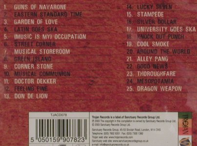 Skatalites: Guns Of Navarone-Best Of, FS-New, Trojan (078), UK, 2003 Typ: CD Best.-Nr.: 92559 Preis: 10,00 Euro