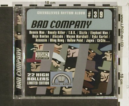 V.A.Greensleeves Rhythm Album: #39, Bad Company, 20Tr., FS-New, Greensleeves Rec(GRELCD 739), UK, 2003 - CD - 93003 - 7,50 Euro