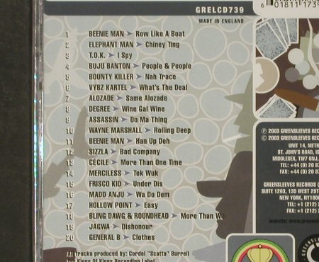 V.A.Greensleeves Rhythm Album: #39, Bad Company, 20Tr., FS-New, Greensleeves Rec(GRELCD 739), UK, 2003 - CD - 93003 - 7,50 Euro
