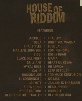 House of Riddim: Chapter II, FS-New, House of Riddim Rec.(), , 2005 - CD - 94172 - 10,00 Euro