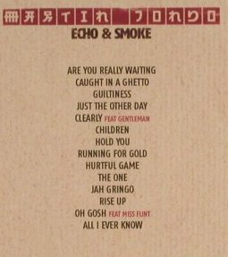 Jondo,Martin: Echo and Smoke, Digi, FS-New, Homeground Rec.(HOM 0031-C), D, 2006 - CD - 94495 - 10,00 Euro