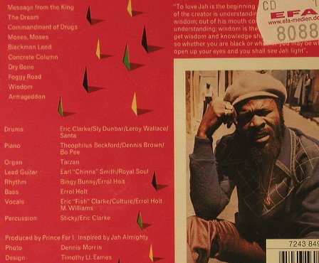 Prince Far 1 and the Arabs: Message from the King '78, FS-New, Caroline, US, 00 Typ: CD Best.-Nr.: 95169 Preis: 10,00 Euro