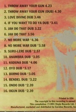 Prince Far 1 and the Arabs: Dubwise, FS-New, Virgin (CAROL 1871-1), US, 91 Typ: CD Best.-Nr.: 95170 Preis: 10,00 Euro