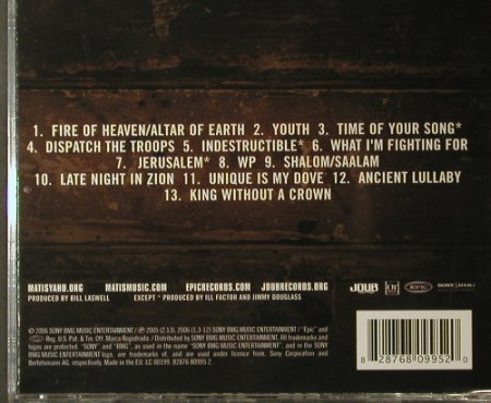 Matisyahu Youth: Same, Epic, EU, 2006 Typ: CD Best.-Nr.: 95949 Preis: 10,00 Euro