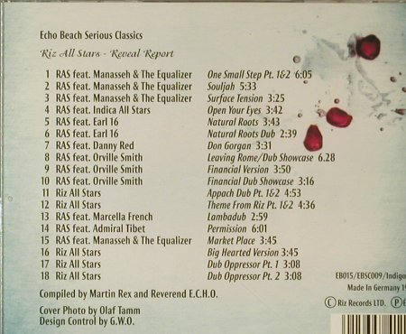 Riz All Stars: Reveal Report, Echo Beach, D, 1998 Typ: CD Best.-Nr.: 96357 Preis: 10,00 Euro