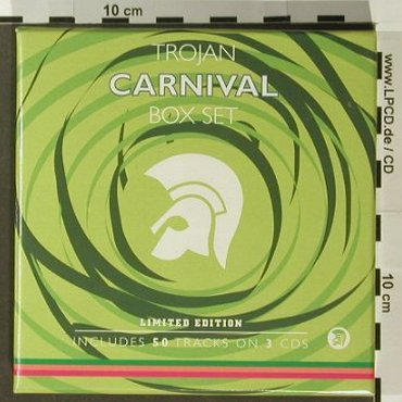 V.A.Trojan Carnival: 50 Tracks,Box,Lim.Ed., Trojan (TJETD132), UK, 2003 Typ: 3CD Best.-Nr.: 96399 Preis: 12,50 Euro