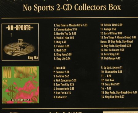 No Sports: King Ska&Successfool,20Years,FS-new, Pork Pie (05650-2), EU, Digi, 2005 Typ: 2CD Best.-Nr.: 97615 Preis: 15,00 Euro