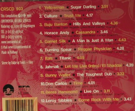 V.A.Dread Beat Riddims Vol.3: Yelloman...Leroy Sibbles, 16 Tr., CRS(903), NL, 1996 - CD - 98887 - 5,00 Euro