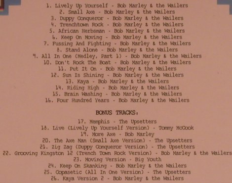 Marley,Bob & The Wailers: African Herbsman, FS-New, Trojan (TJCCD064), UK, 2003 Typ: CD Best.-Nr.: 99556 Preis: 11,50 Euro